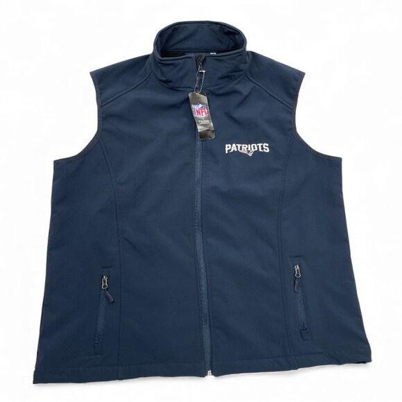 New England Patriots Soft Shell Fleece Lined Team Apparel VEST Jacket Men's XL - Picture 3 of 8